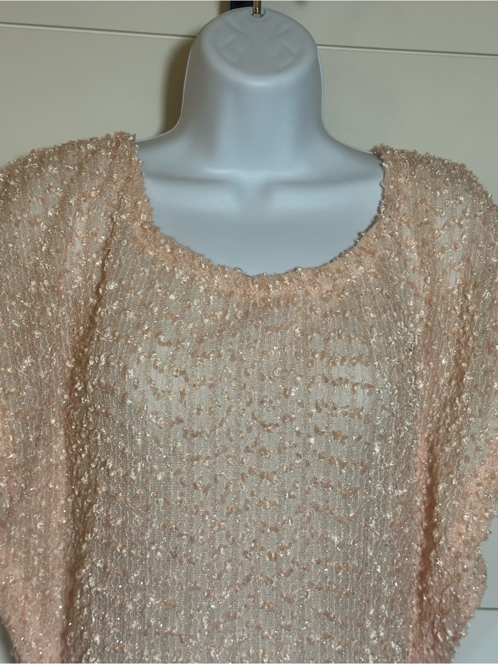 Soft Pink Sparkle Tunic Top - Picture 2 of 6